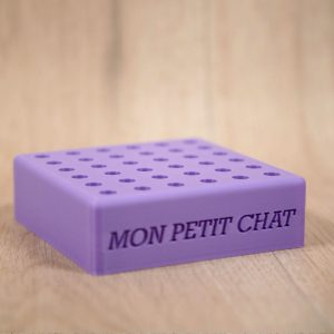 Boxs petits défauts - 36 stylos - Violette - "Mon petit chat"